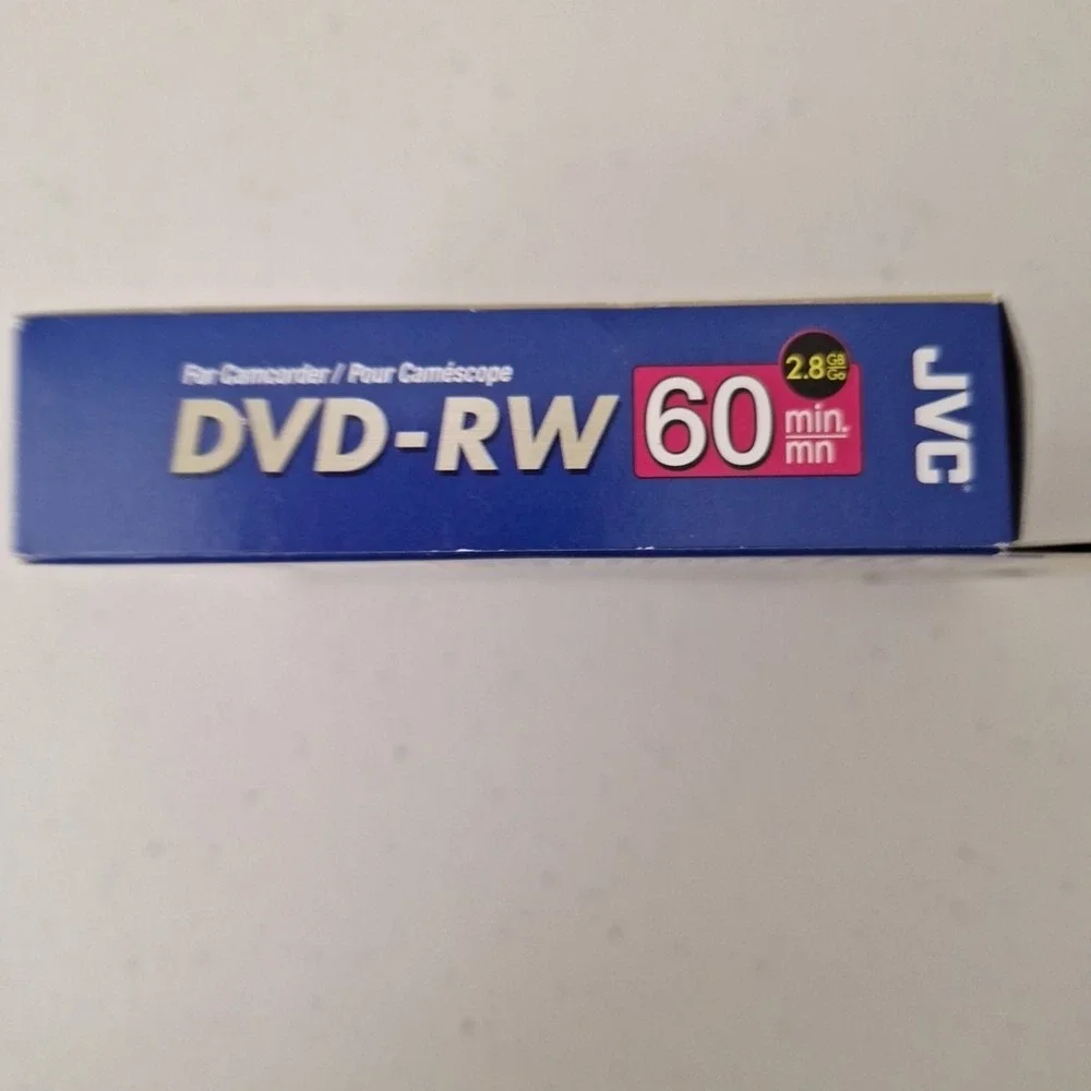 JVC DVD-RW 60 Min 2.8GB/Go‎ Set of 10 - NEW SEALED